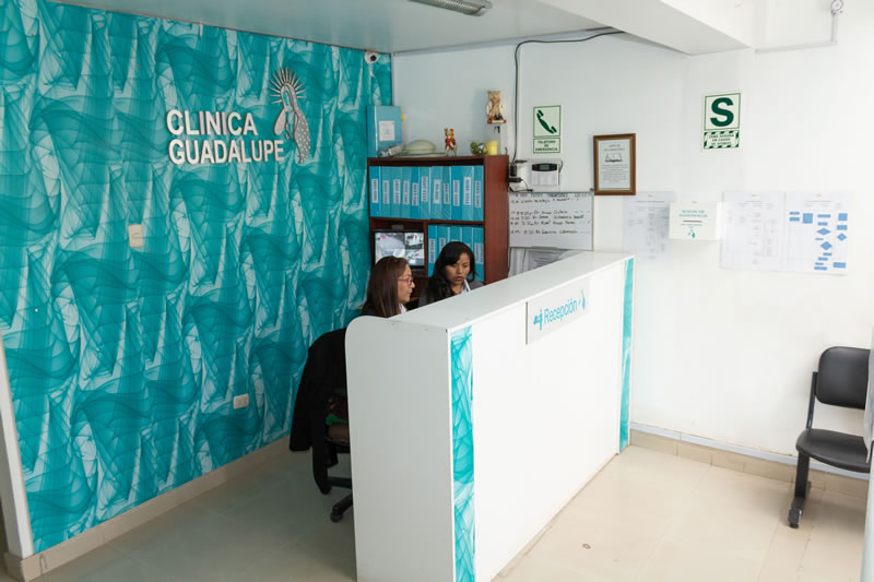 recepcion clinica guadalupe